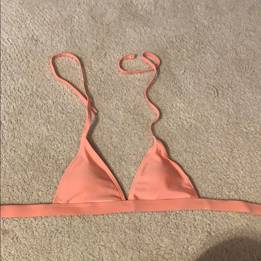 Coral bikini top
